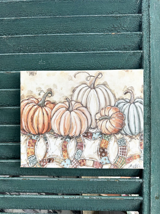 Pumpkin Picnic Canvas Print