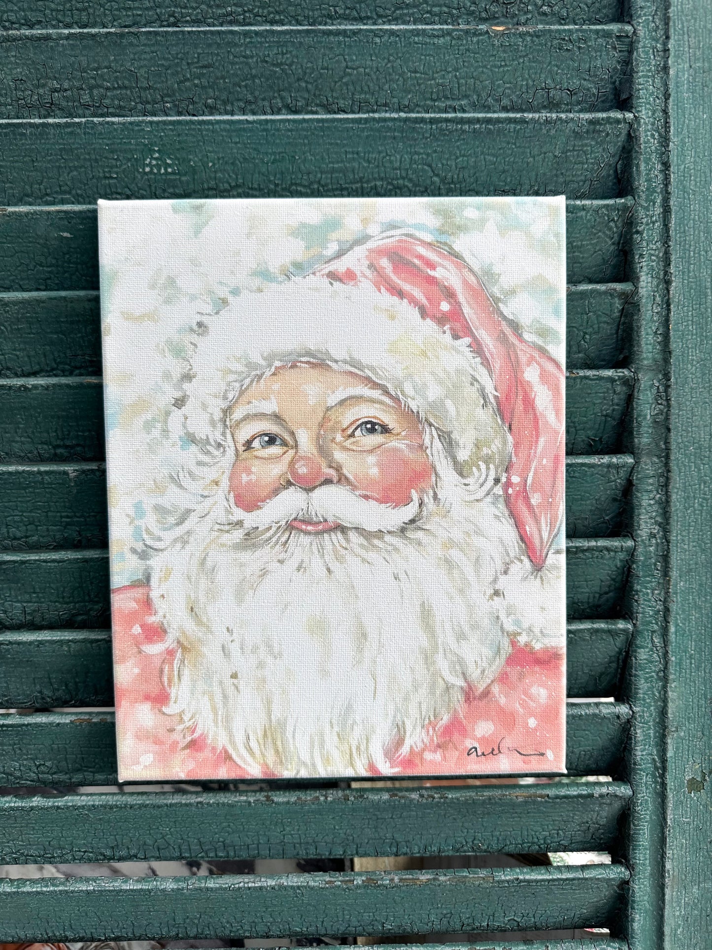 Pink Santa Canvas Print