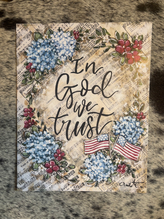 “In God We Trust” Paper Print