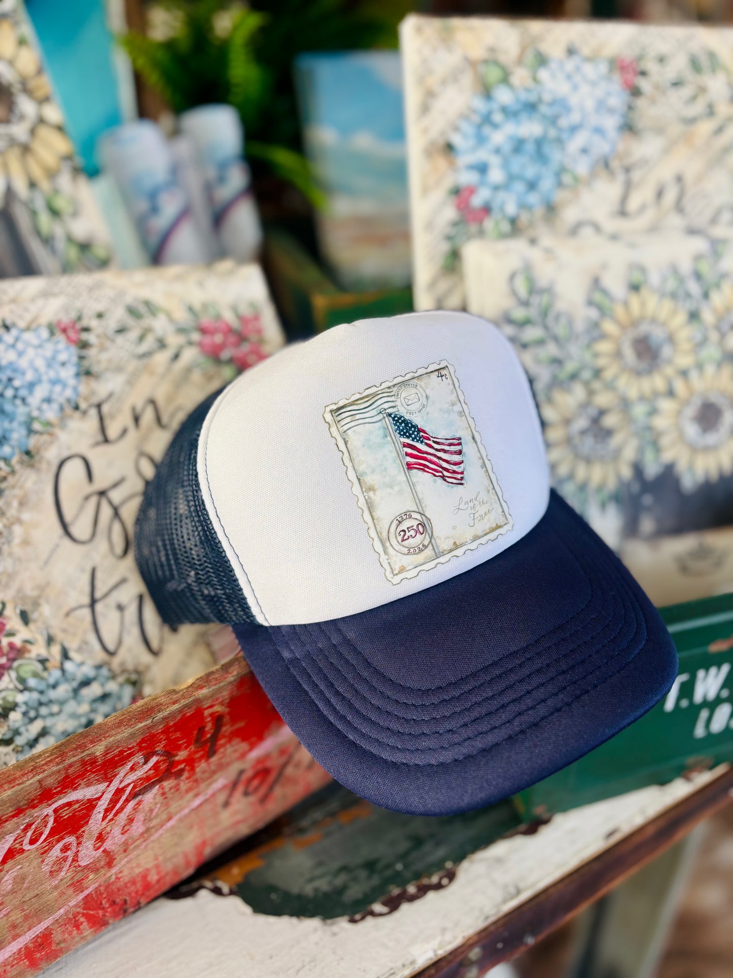 Patriotic Flag Trucker Hat