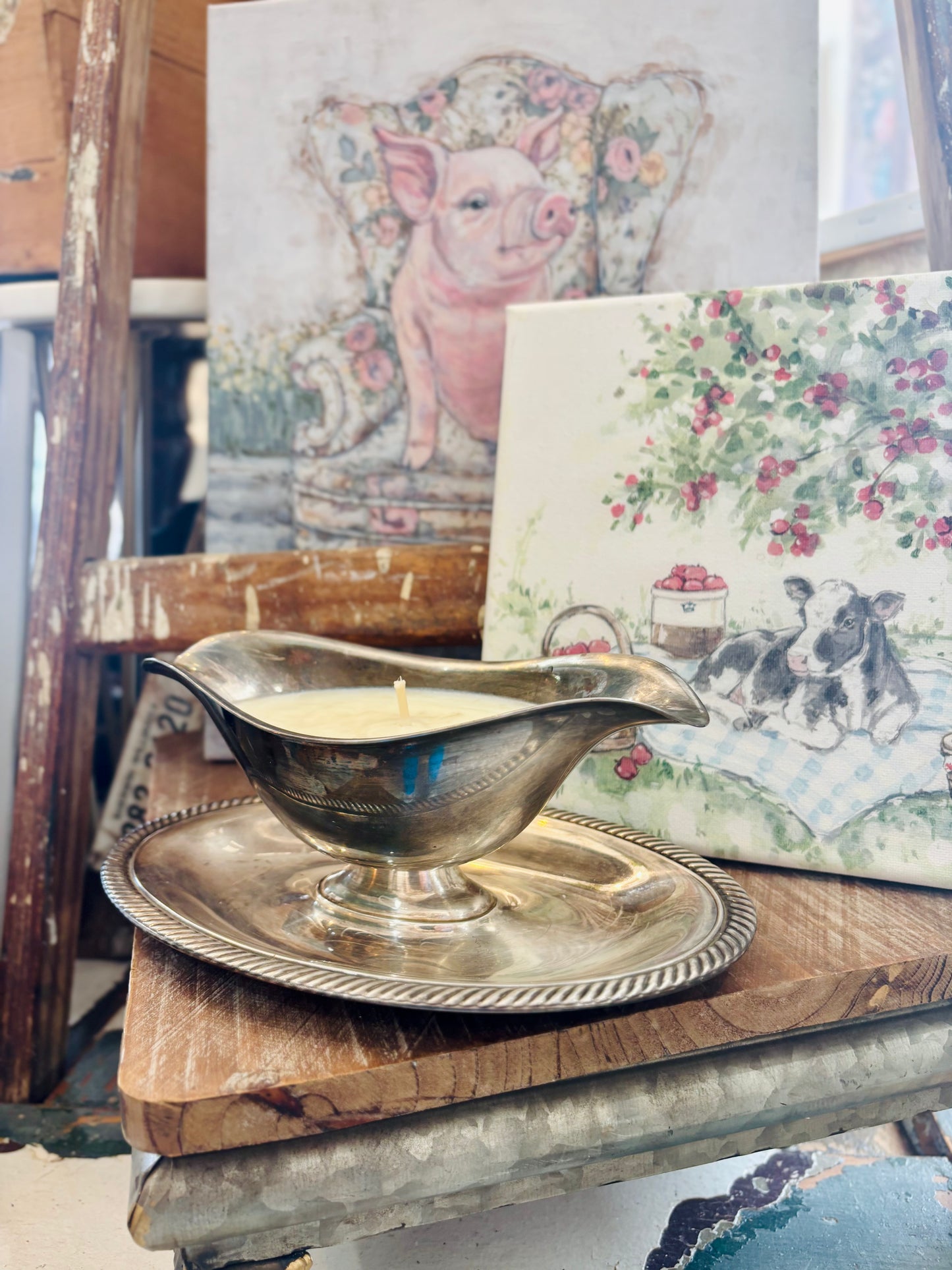 Gravy Boat in Silver