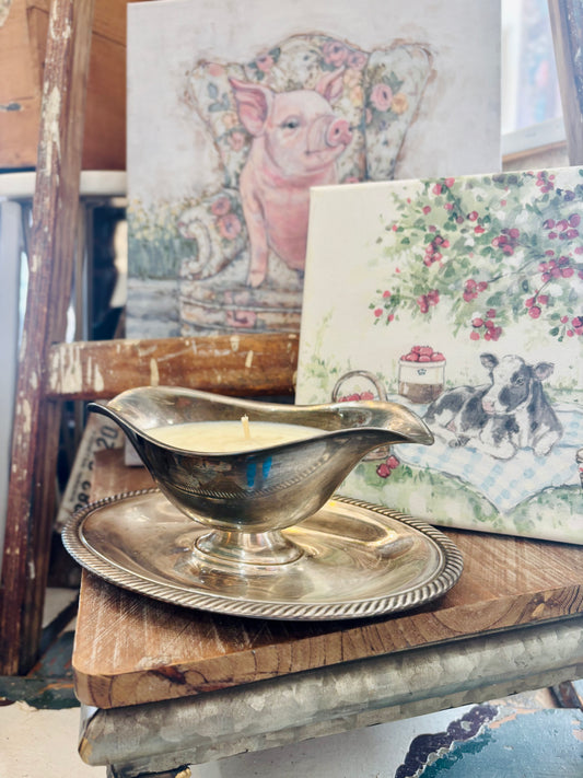 Gravy Boat in Silver