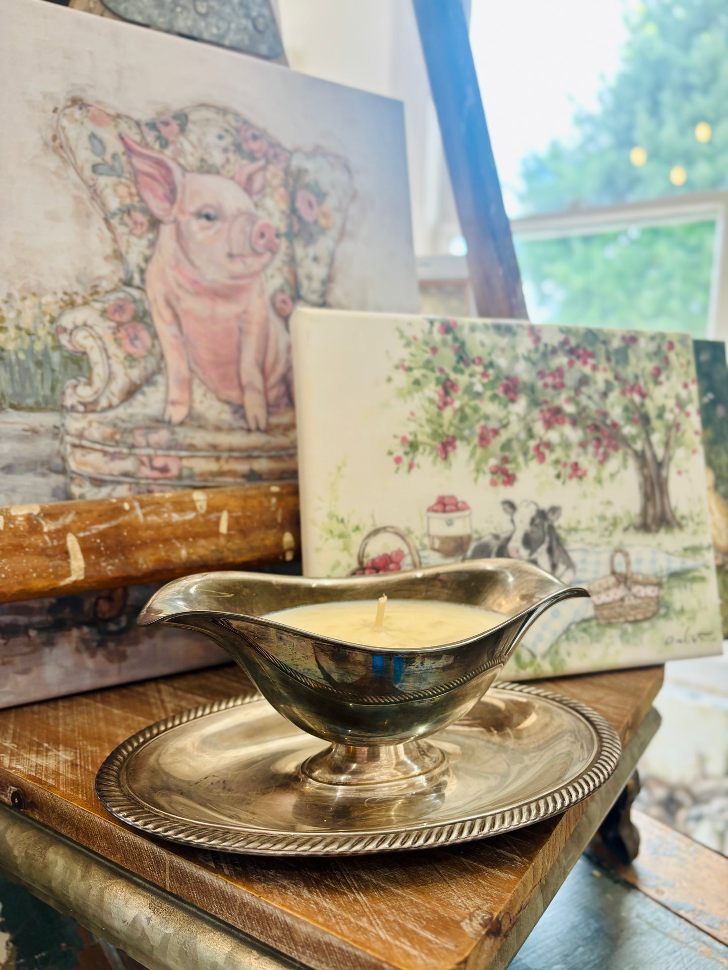 Gravy Boat in Silver