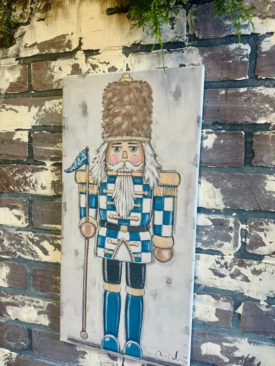 Kentucky Wildcats Nutcracker Canvas Print 10x20