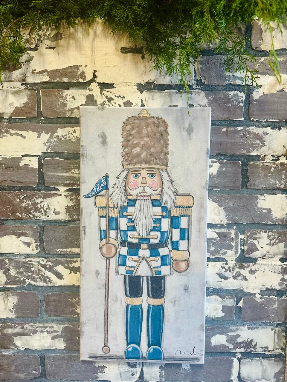 Kentucky Wildcats Nutcracker Canvas Print 10x20