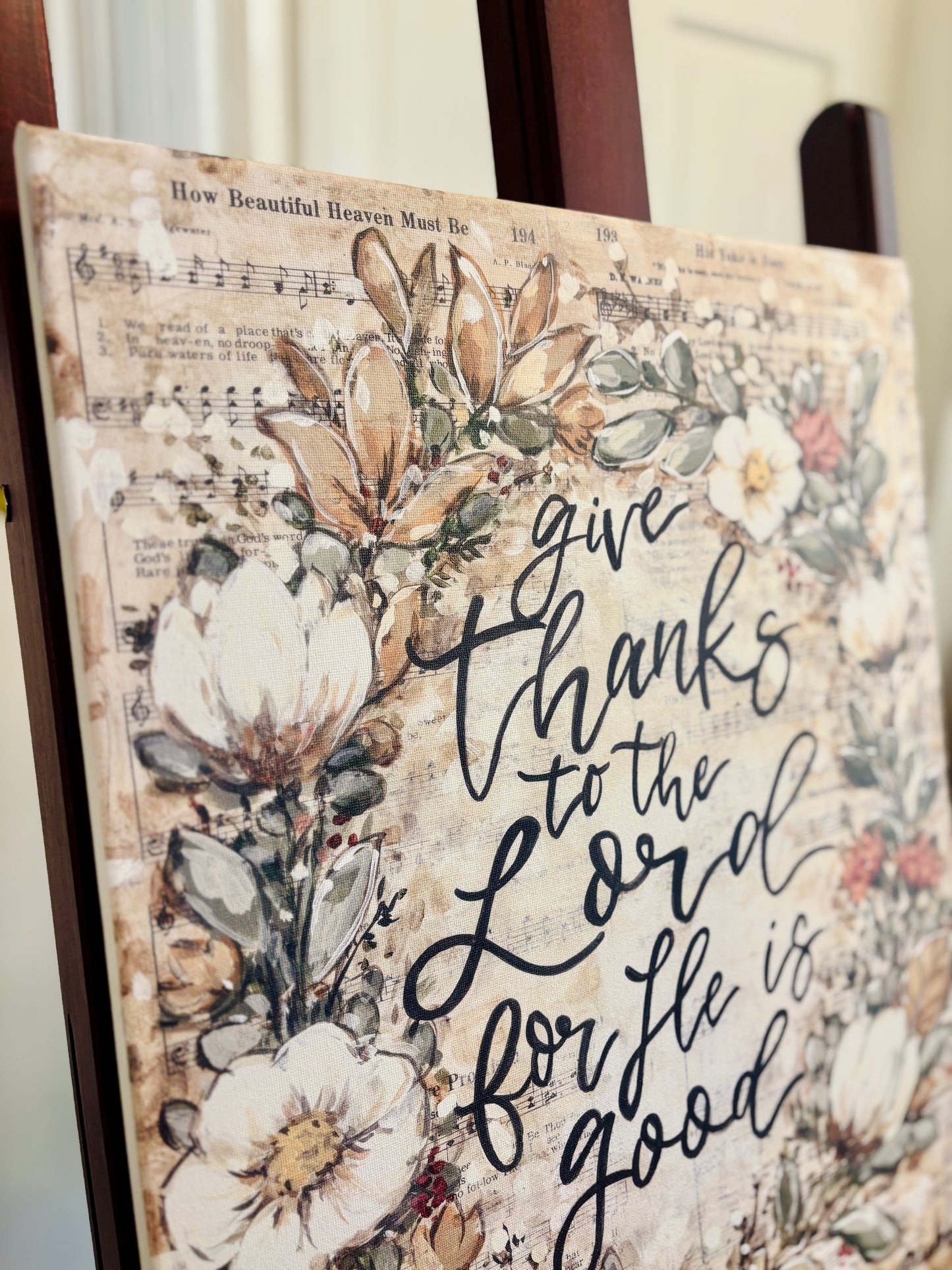 “Give Thanks” Canvas Print