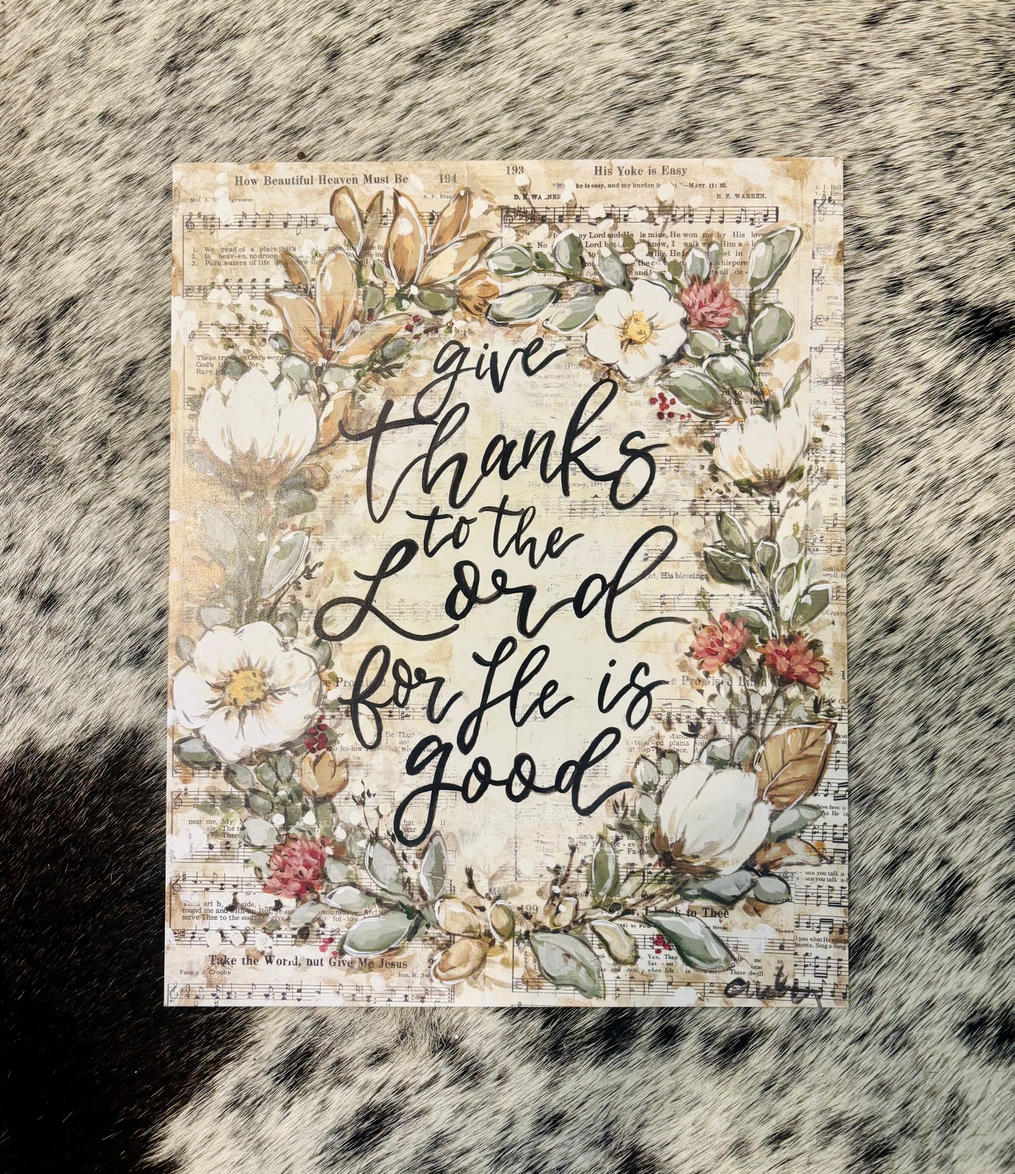 “Give Thanks” Paper Print