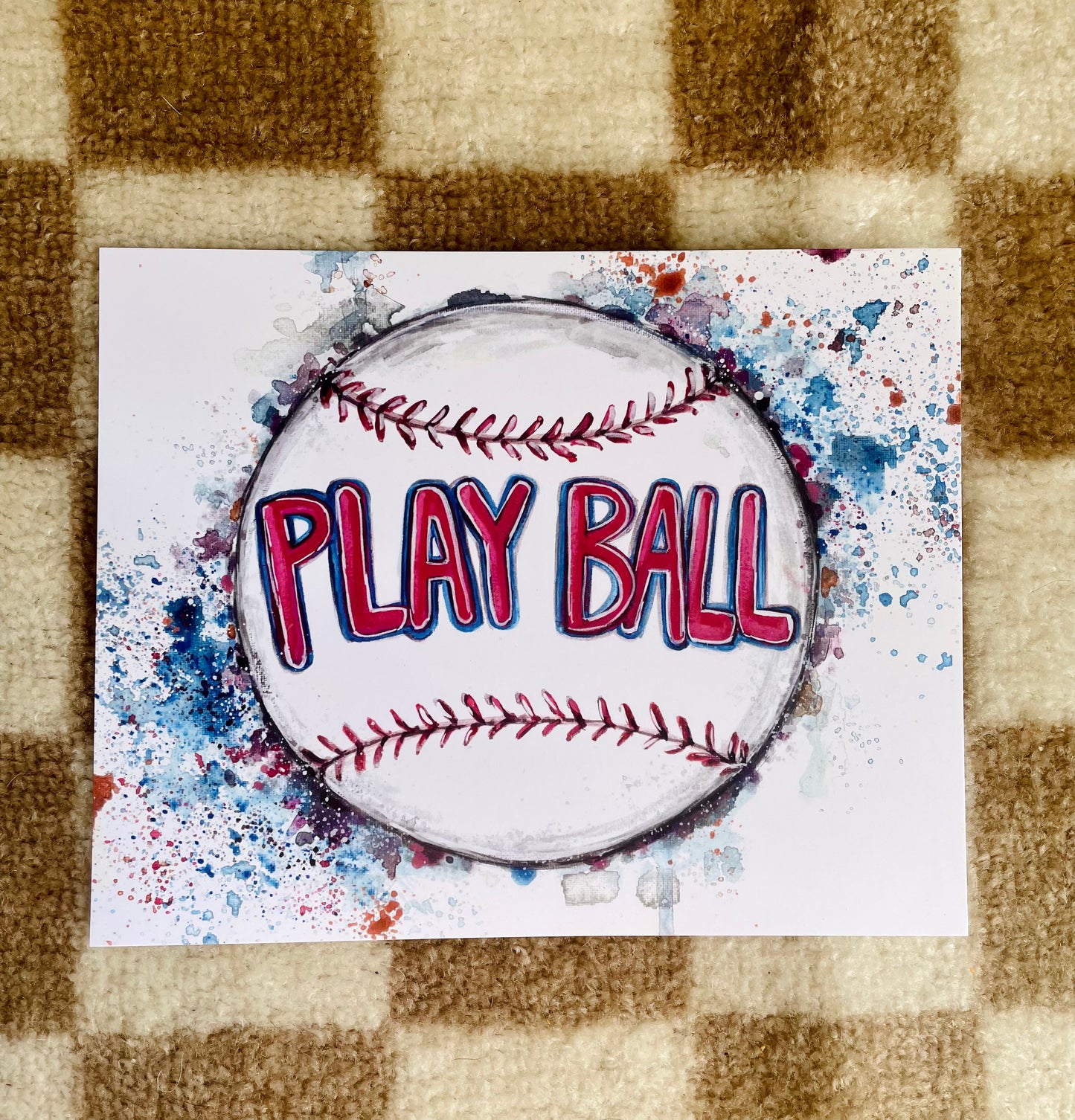 Play Ball 8x10 Paper Print