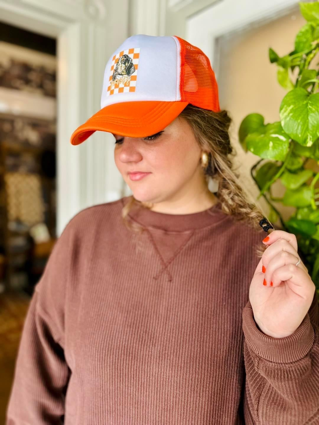 Checkered Rocky Top Trucker Hat