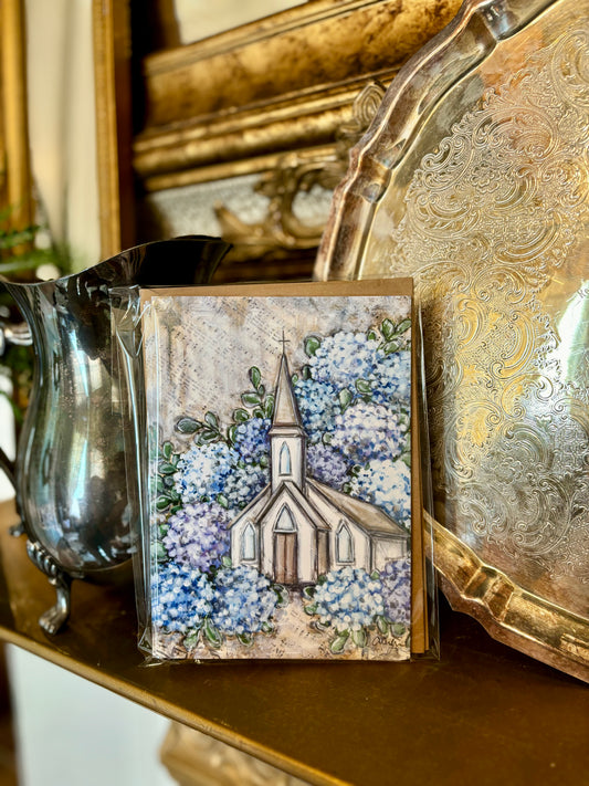 Hydrangea Church Cards