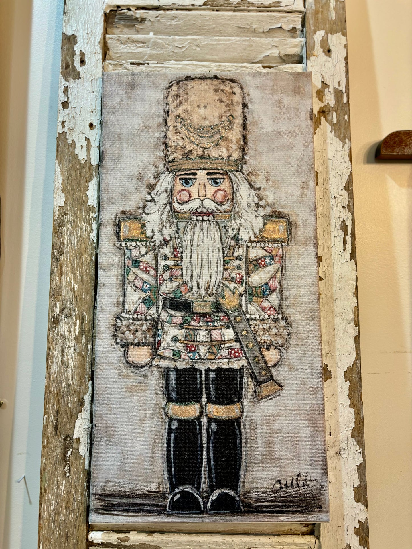 Quilted Nutcracker 10x20