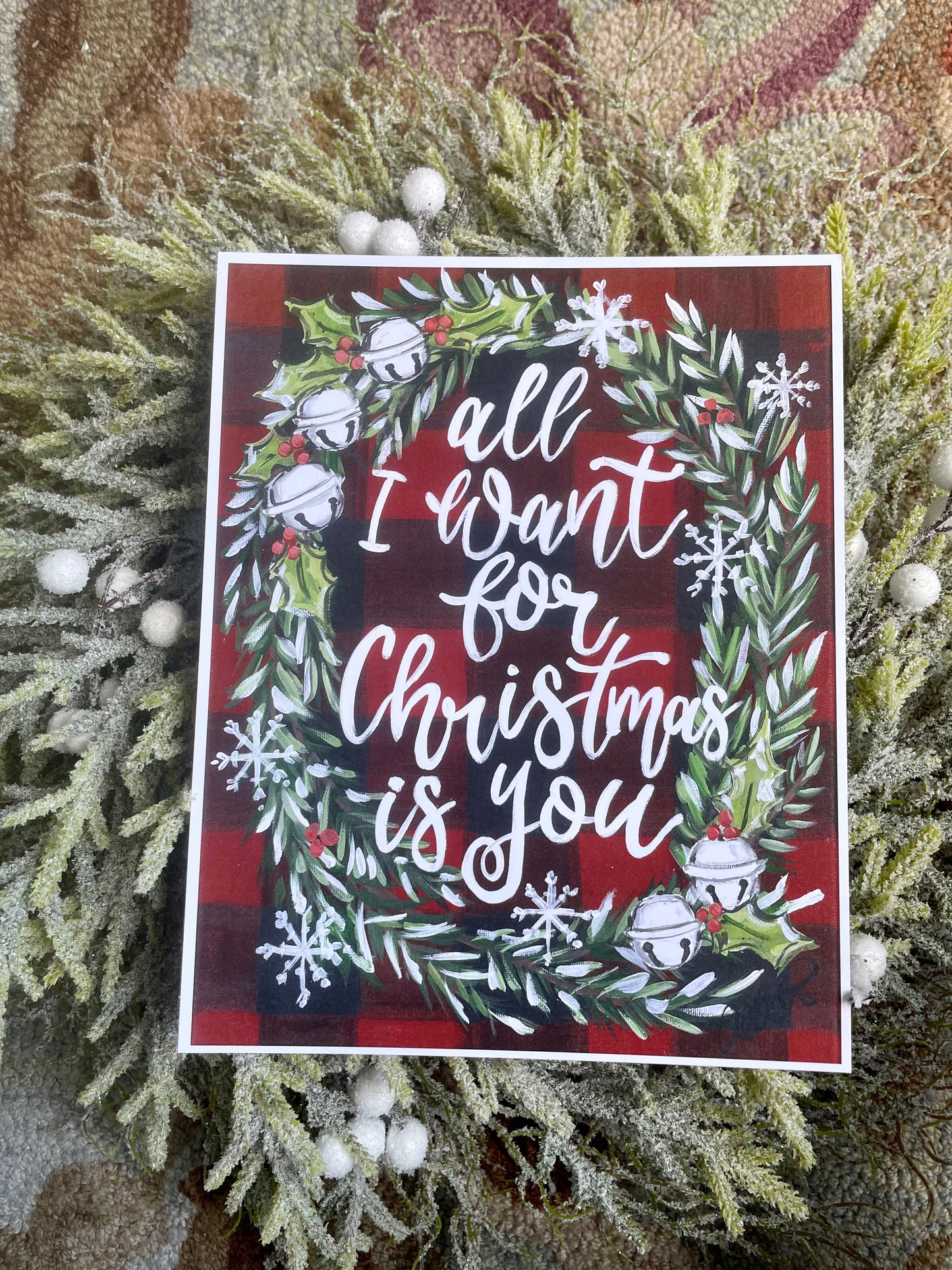 All I Want For Christmas Paper Print 11x14