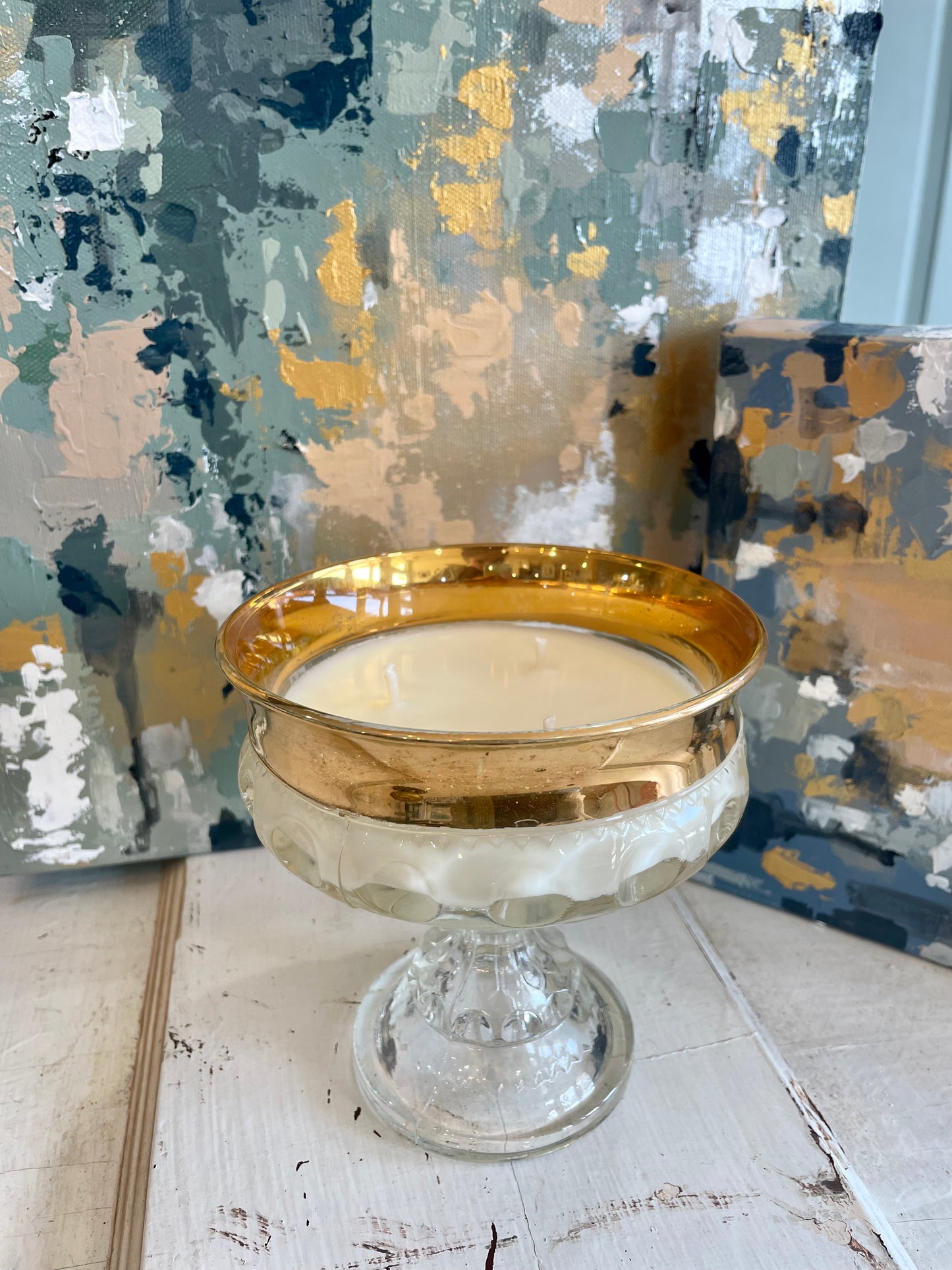 Gold Rimmed Candy Dish