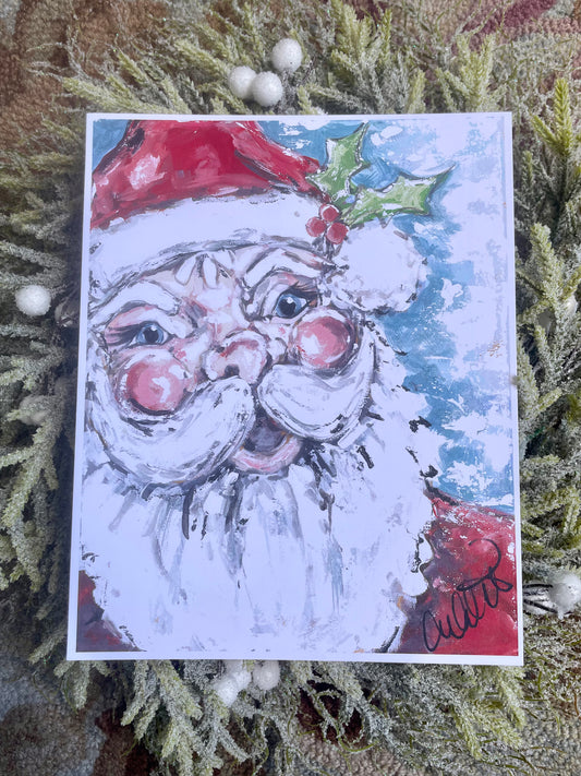 Holly Jolly Paper Print 11x14