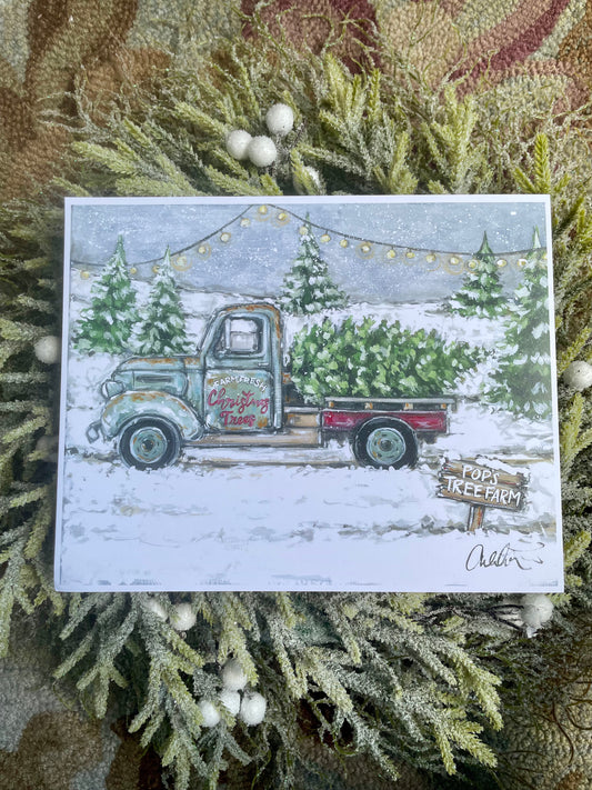 Pop’s Tree Farm Paper Print 11x14