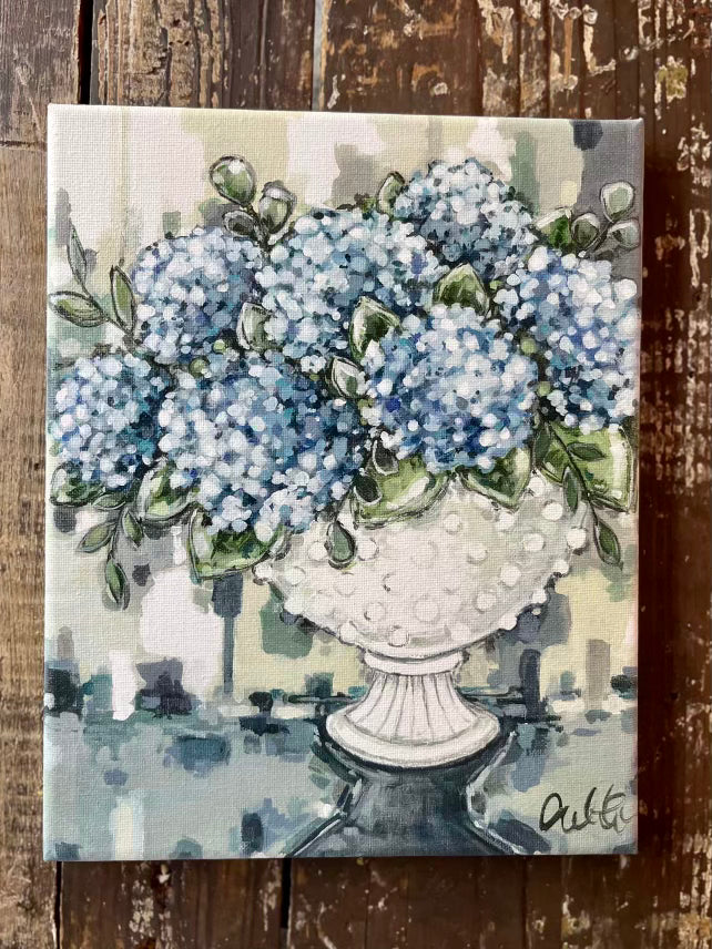 Blue Hydrangeas 8x10