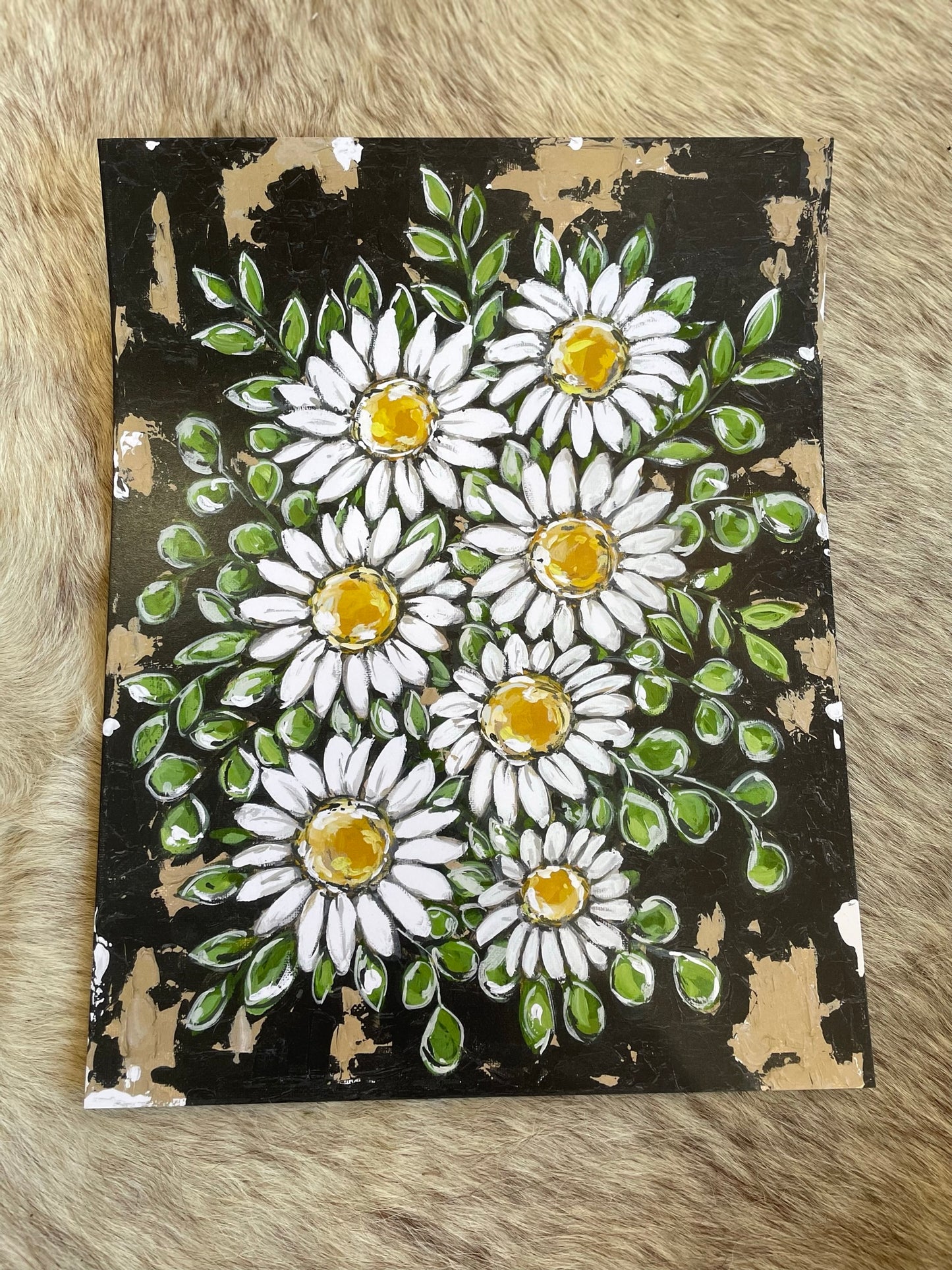 Bundle of Daisies Paper Print 11x14