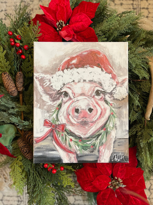 Christmas Pig 16x20