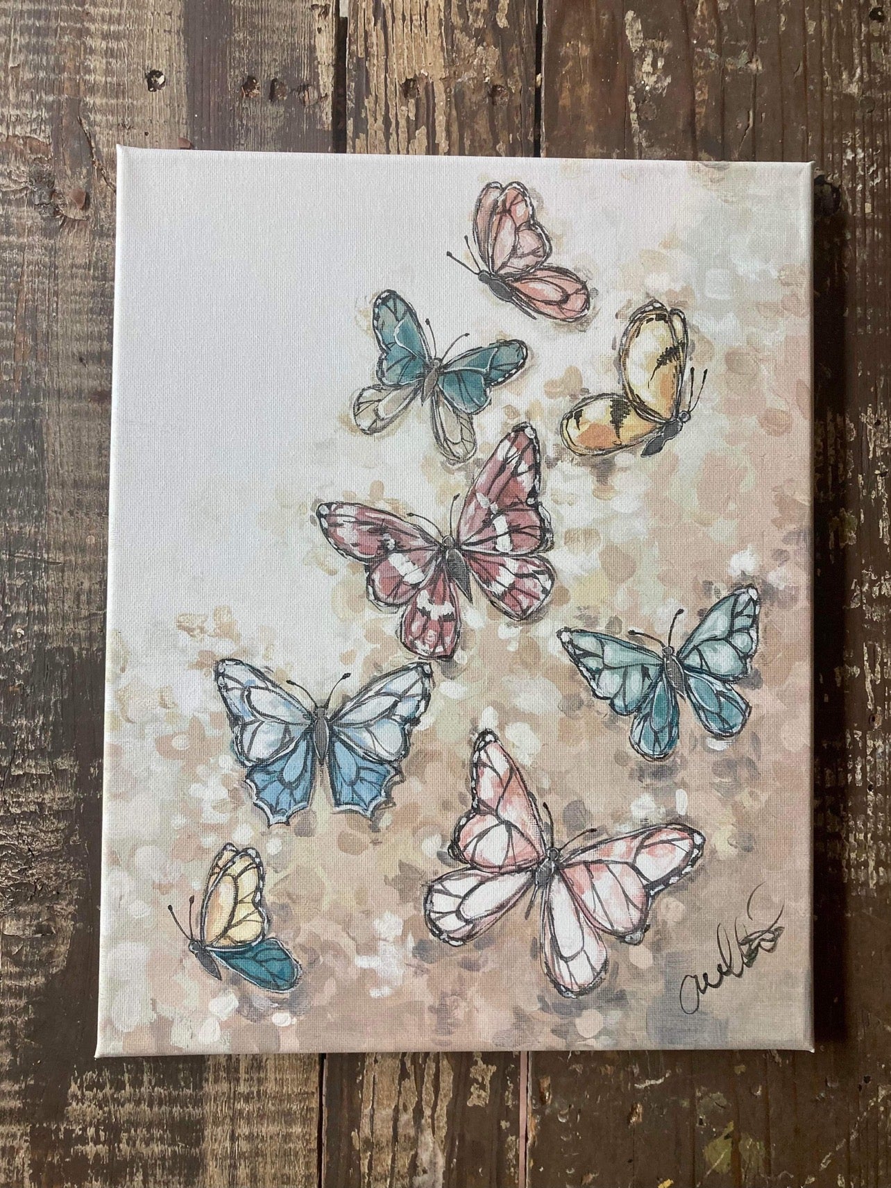 Colorful Butterflies Canvas Print