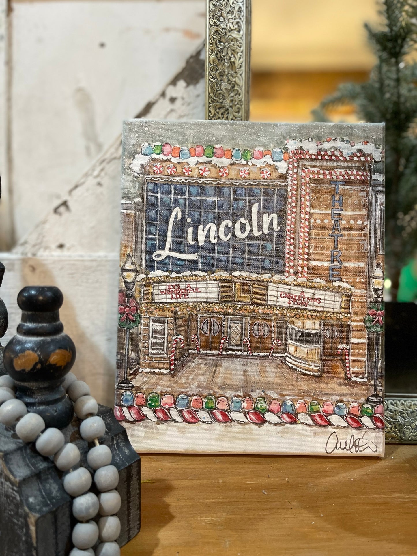 Gingerbread Lincoln Theater 8x10