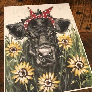 Hard Working Heifer Paper Print 11x14