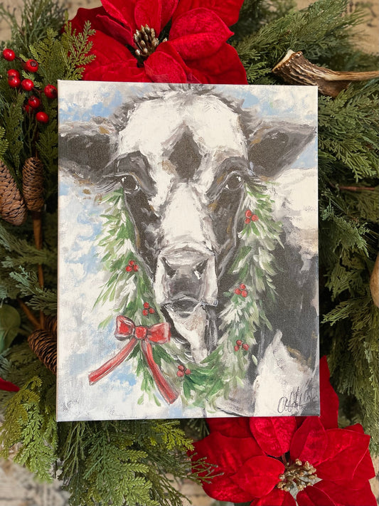 Holstein Christmas 16x20