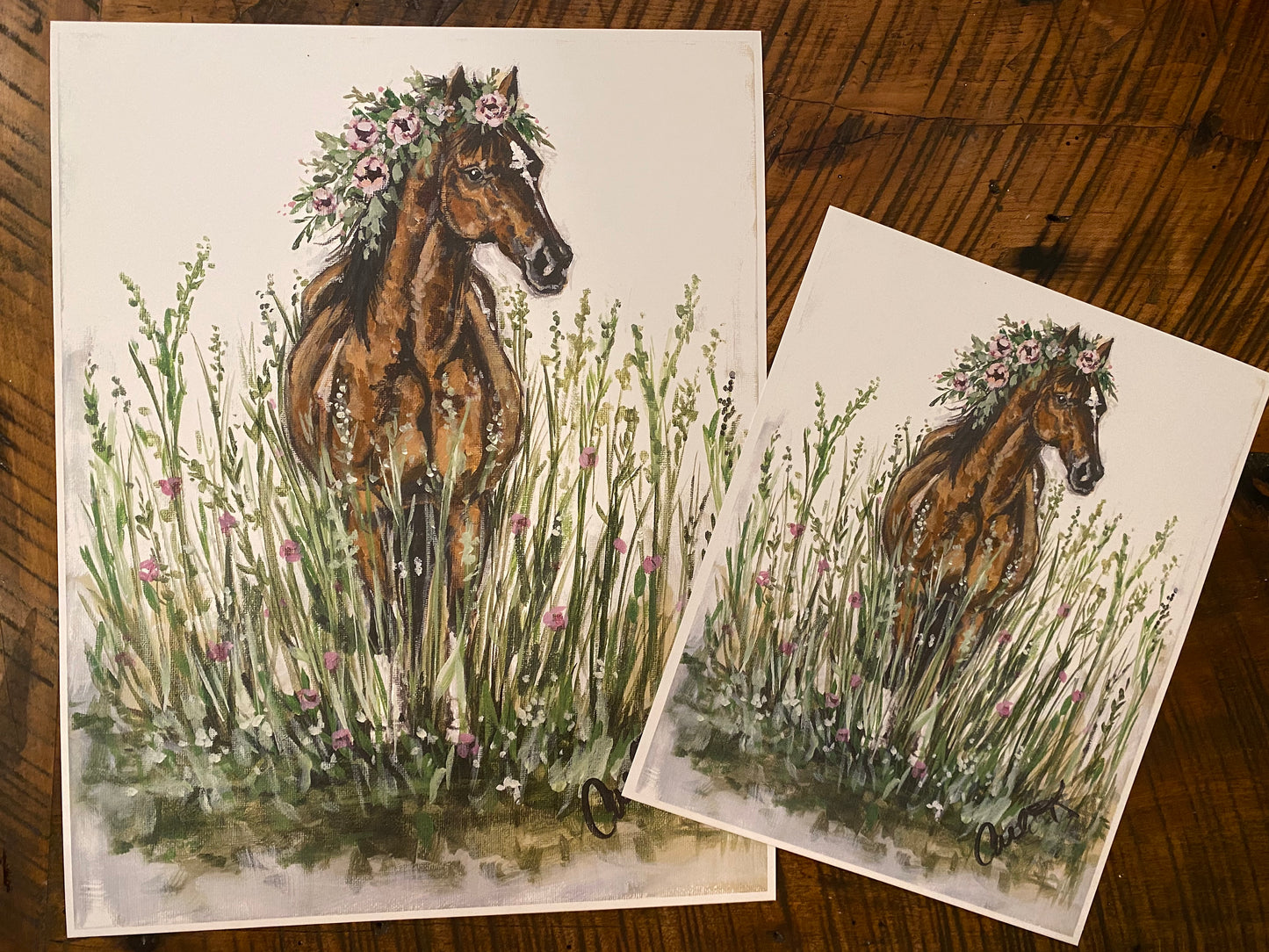 Horse Paper Print 11x14