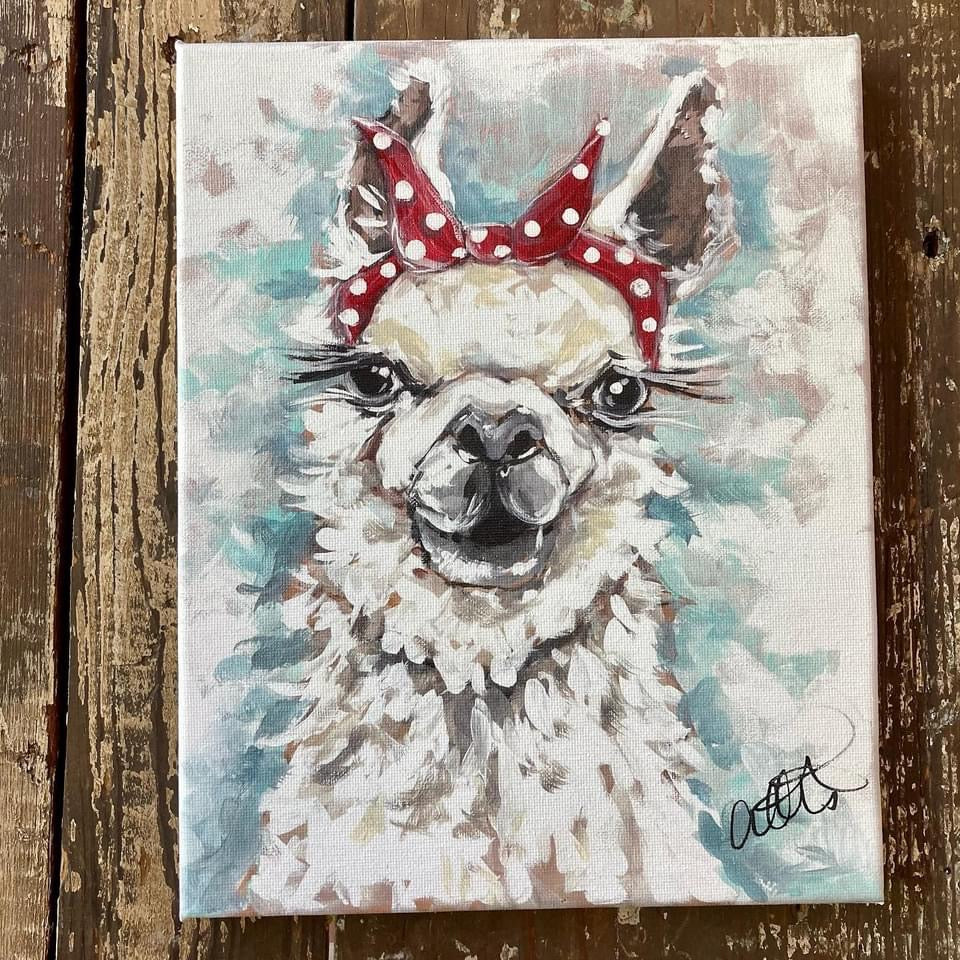 Llama Drama 16x20