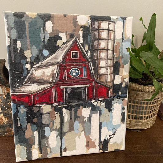 Red Tri-Star Barn 8x10