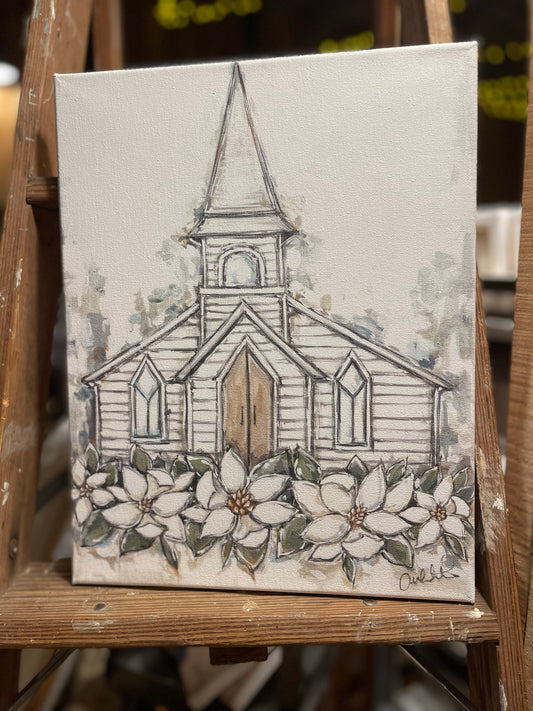 Little White Church 8x10