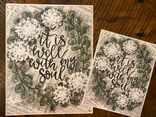 It Is Well With My Soul Paper Print 11x14