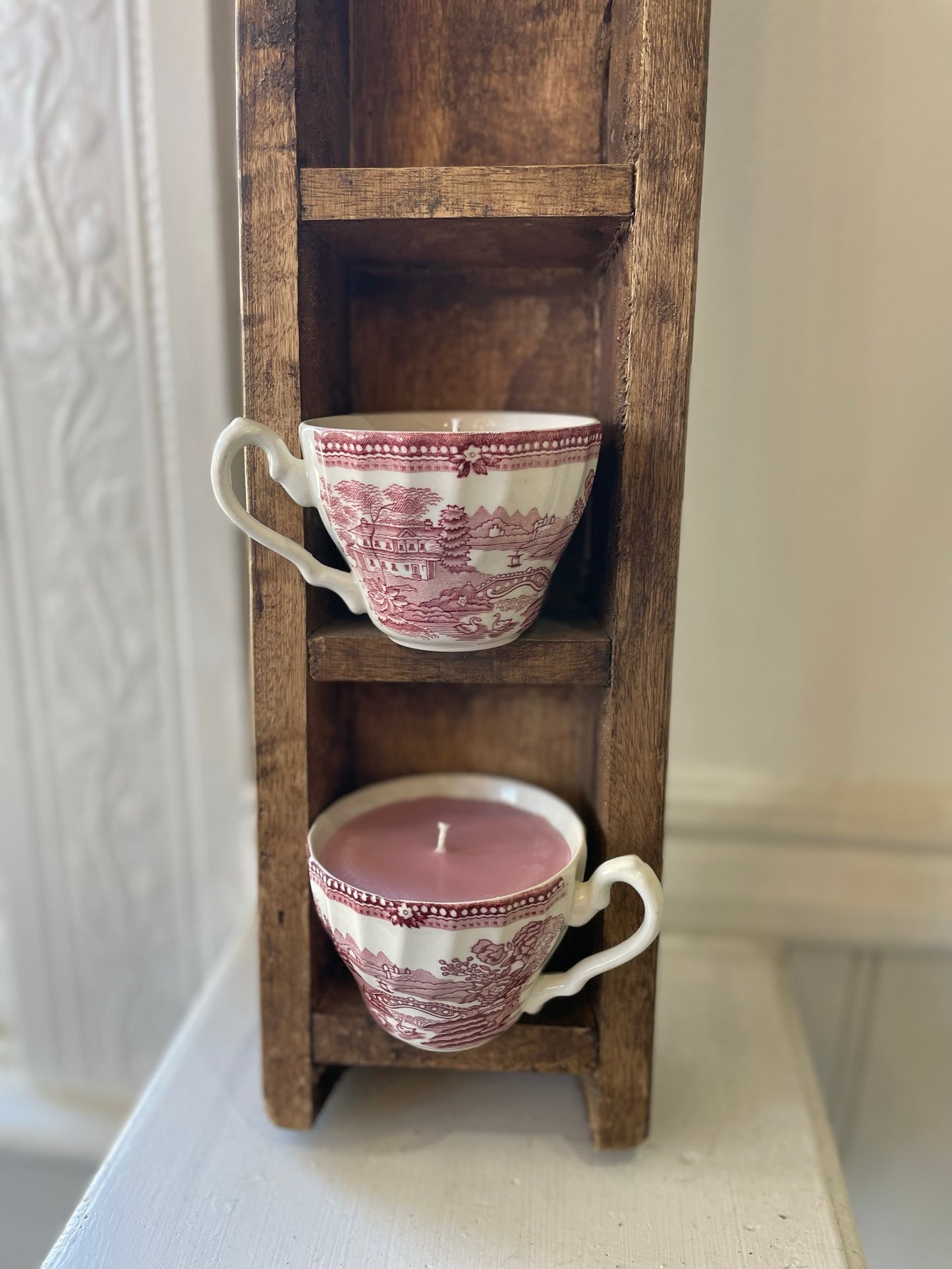 Red Pastural Teacup