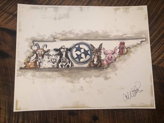 Tennessee Animals Paper Prints