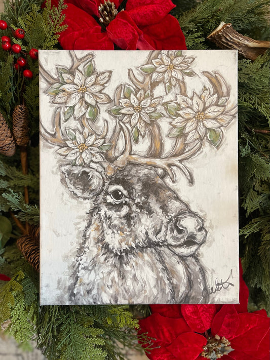 Winter Reindeer 16x20