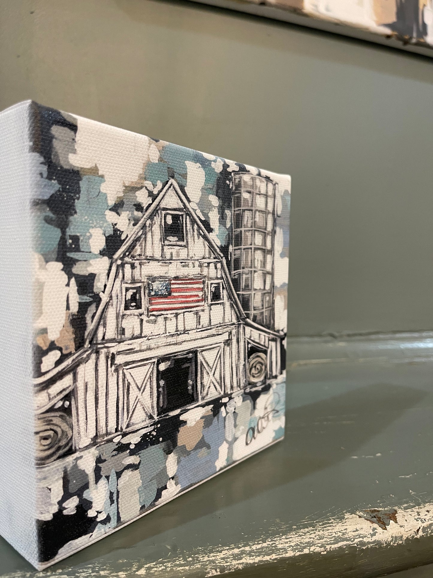 Red, White and Barn 6x6