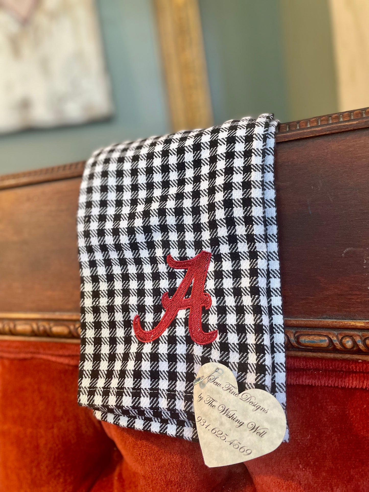 Alabama Checkered Hand Towel