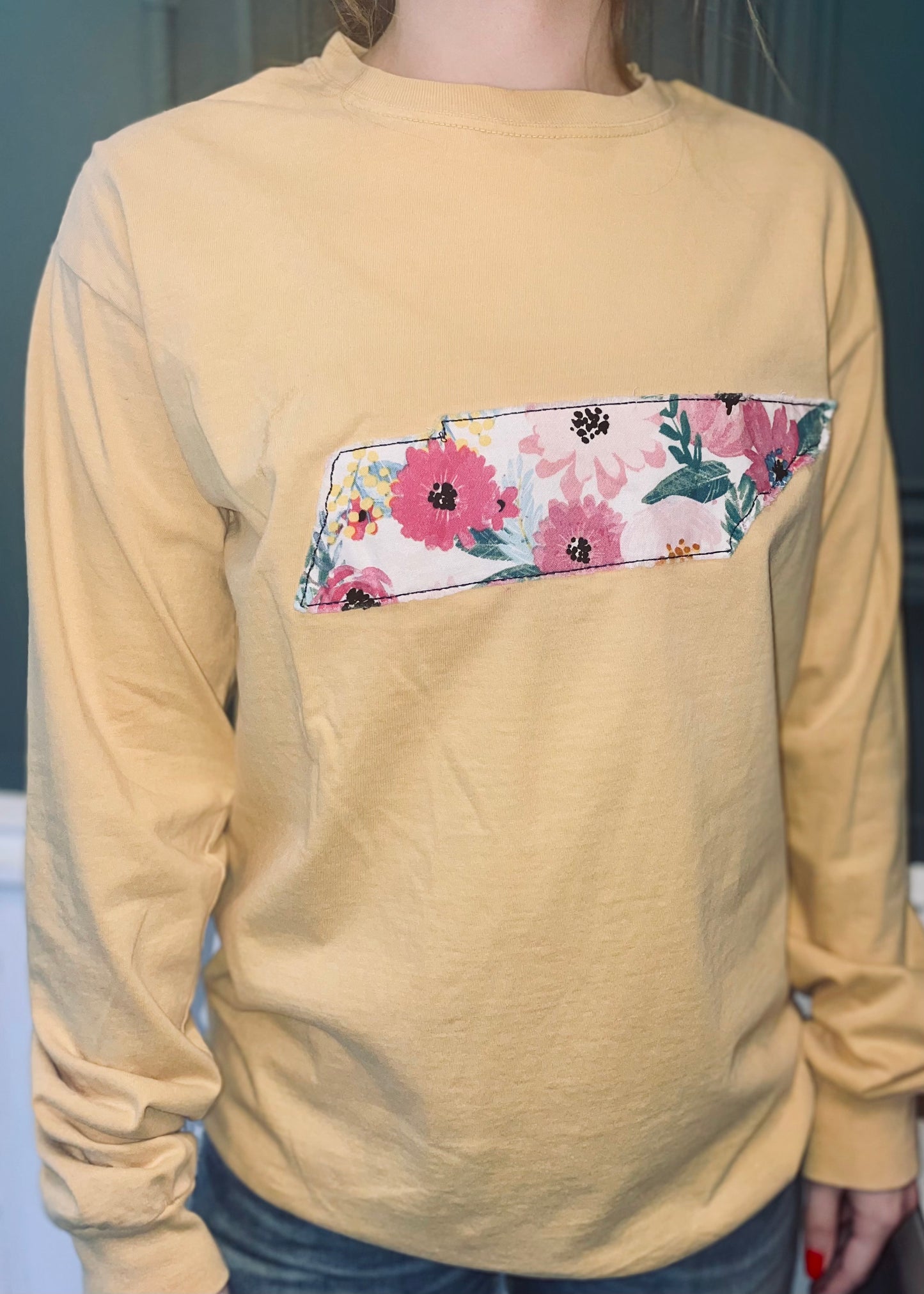 Yellow TN Shape Long-Sleeve: Small