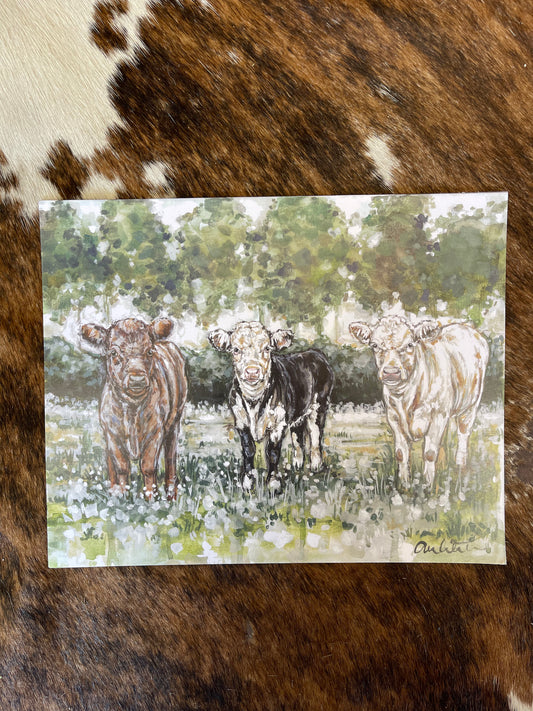 Spring on the Farm Paper Print 11x14