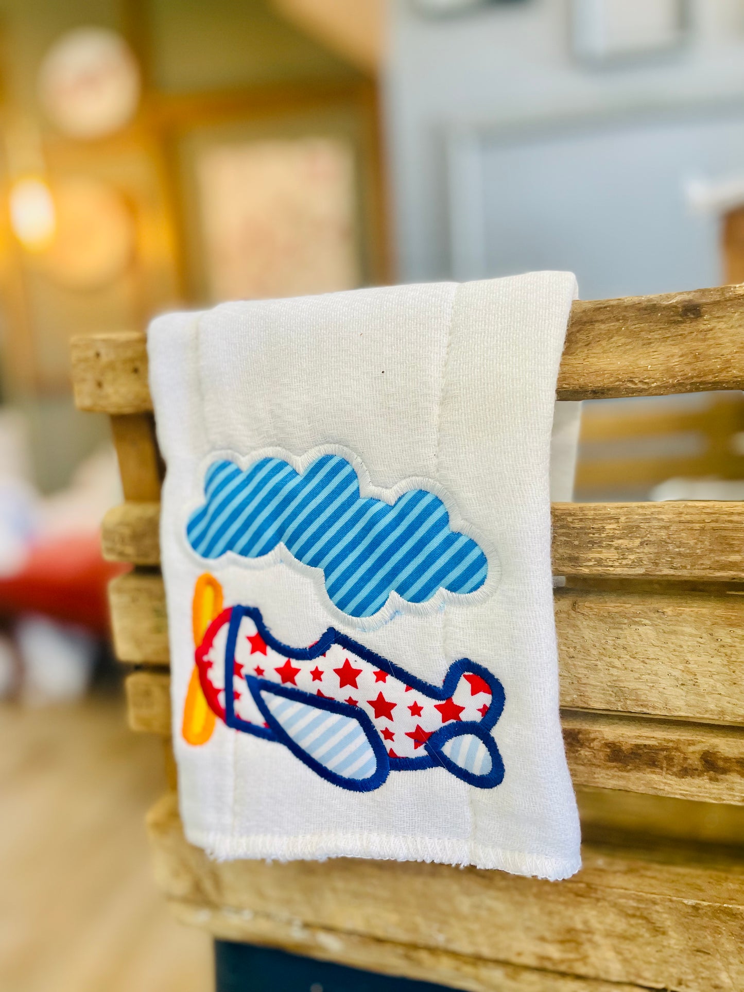 Flying High Burp Cloth