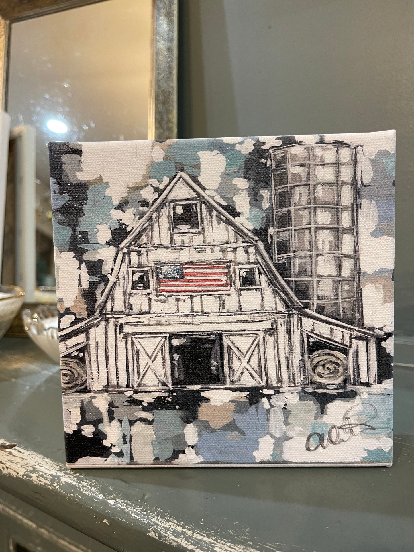 Red, White and Barn 6x6